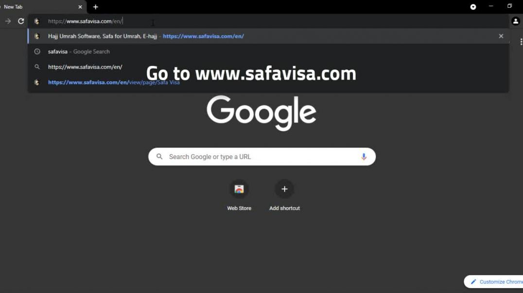 Setup and configure safa visa